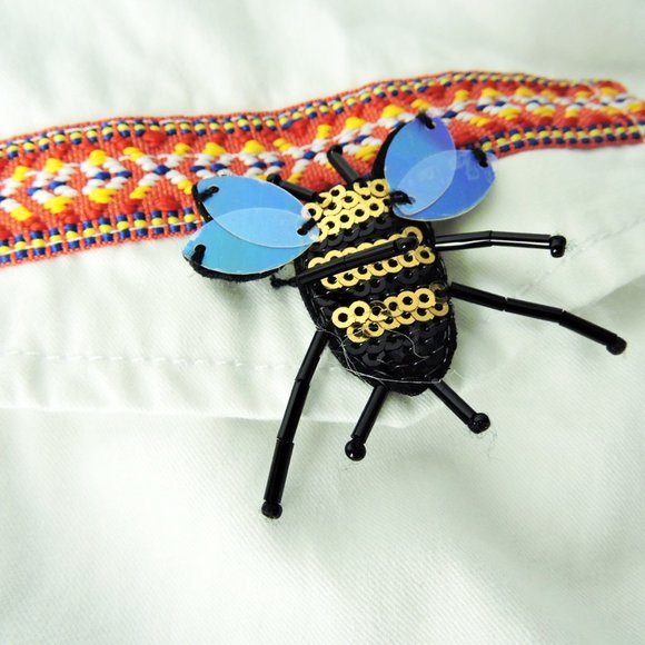 Boston Proper M jacket top white embroidered 3D applique embellished butterflies - Picture 6 of 14